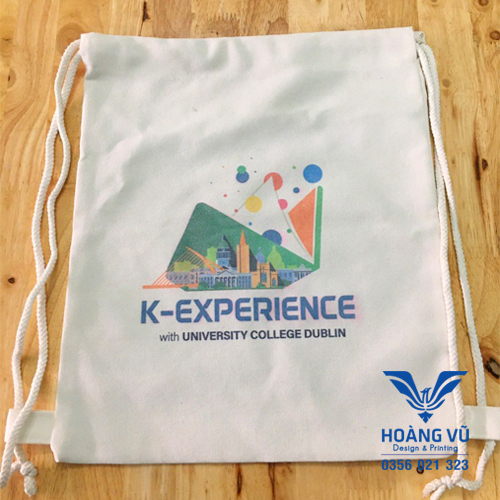 TÚI VẢI CANVAS DÂY RÚT